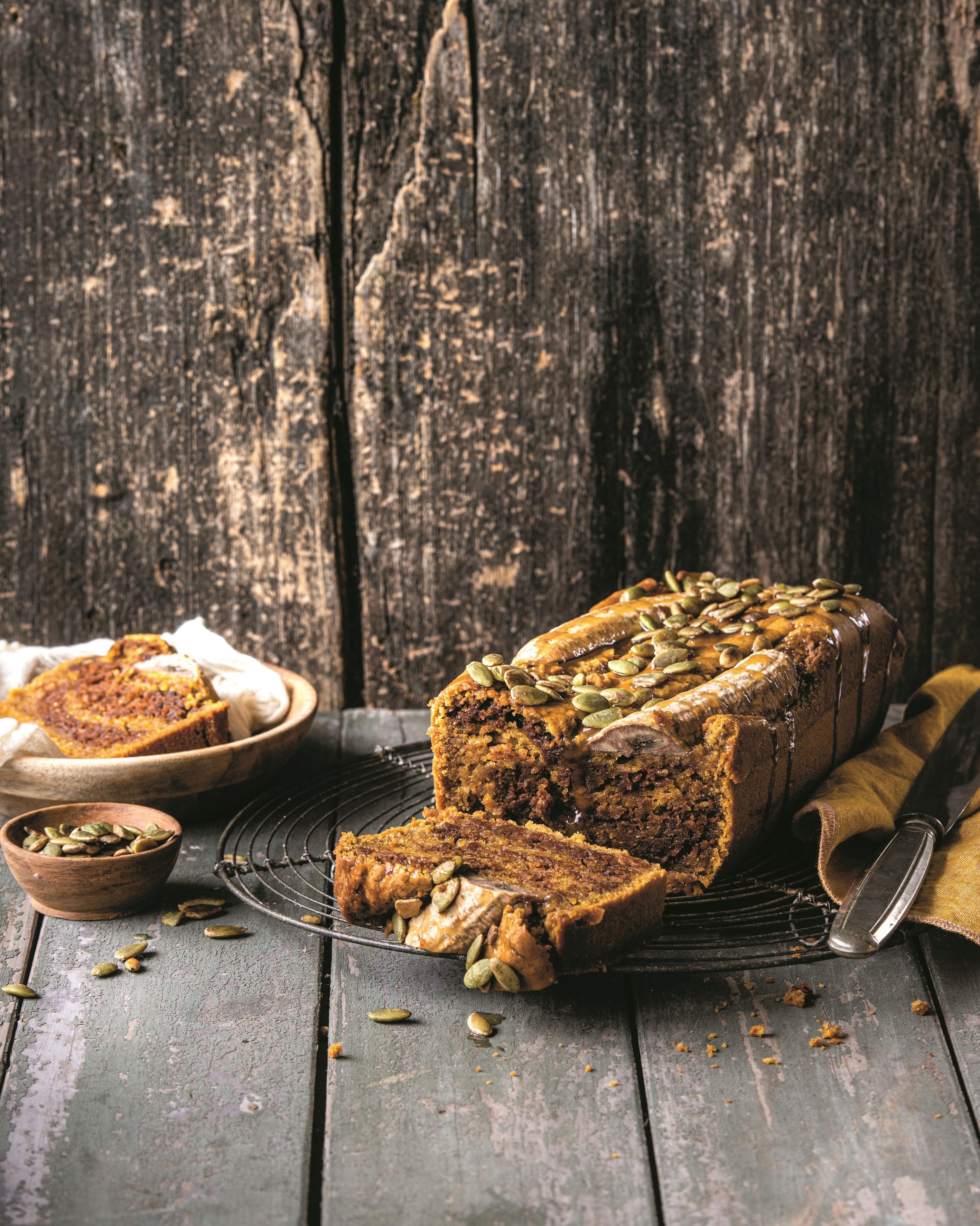 Pompoen-bananenbrood